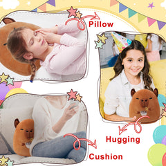 NIUBEHOHO capybara plush as cozy bedroom decor accent