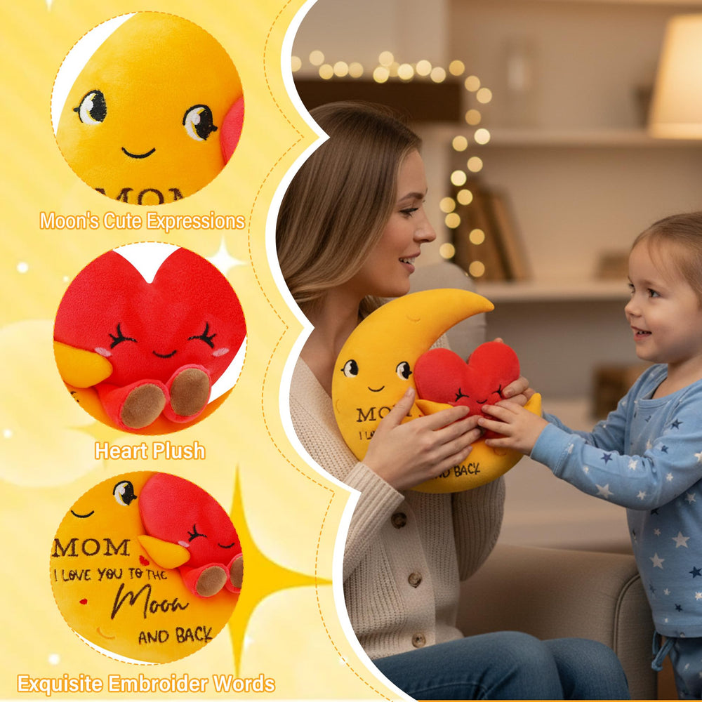 NIUBEHOHO Moon Love plush gift for mom, a meaningful keepsake