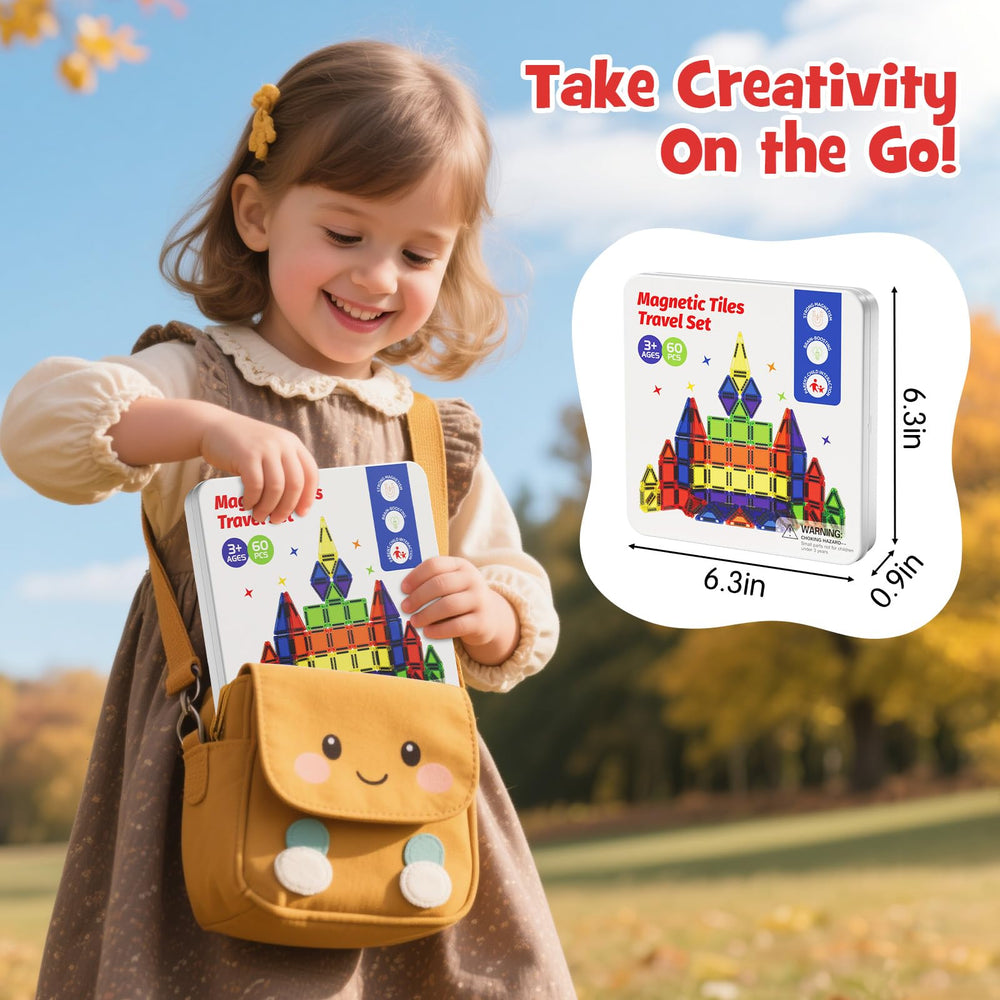Niukdier magnetic tiles enable 2D and 3D patterns to spark imagination