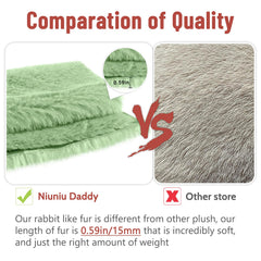 Niuniu Daddy green plush decor suitable for kid rooms.