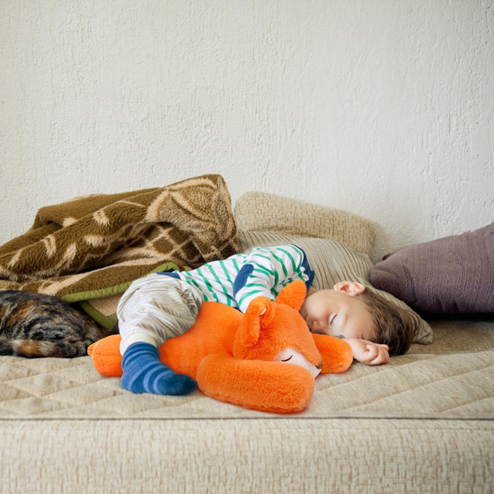 Niuniu Daddy fox weighted plush for kids playtime and companionship.