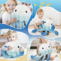 Niuniu Daddy giant jellyfish plush sleeping position fosters cozy nest-like hugs.
