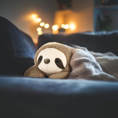 Niuniu Daddy sloth-plush-decorative-interior adds warm charm to any room.