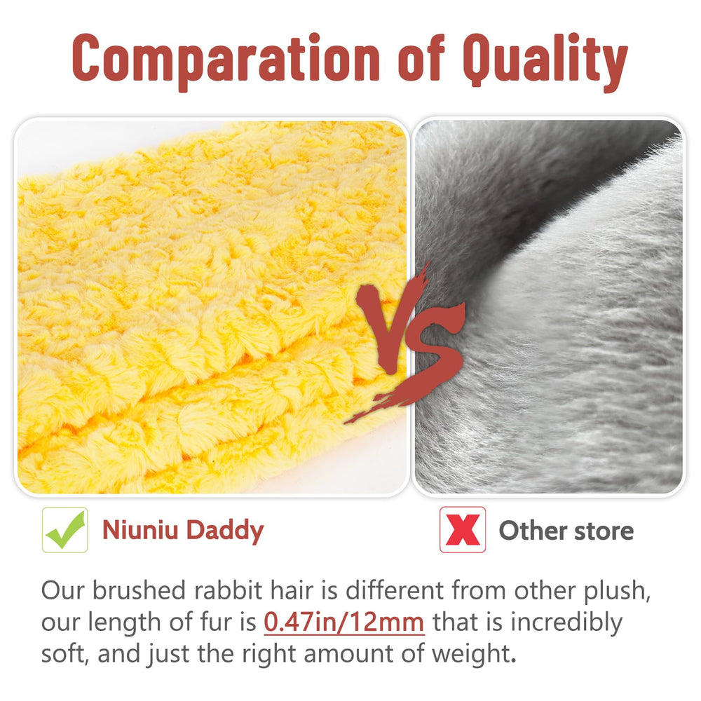 Niuniu Daddy weighted duck with safety eyes demonstrates child-friendly design.