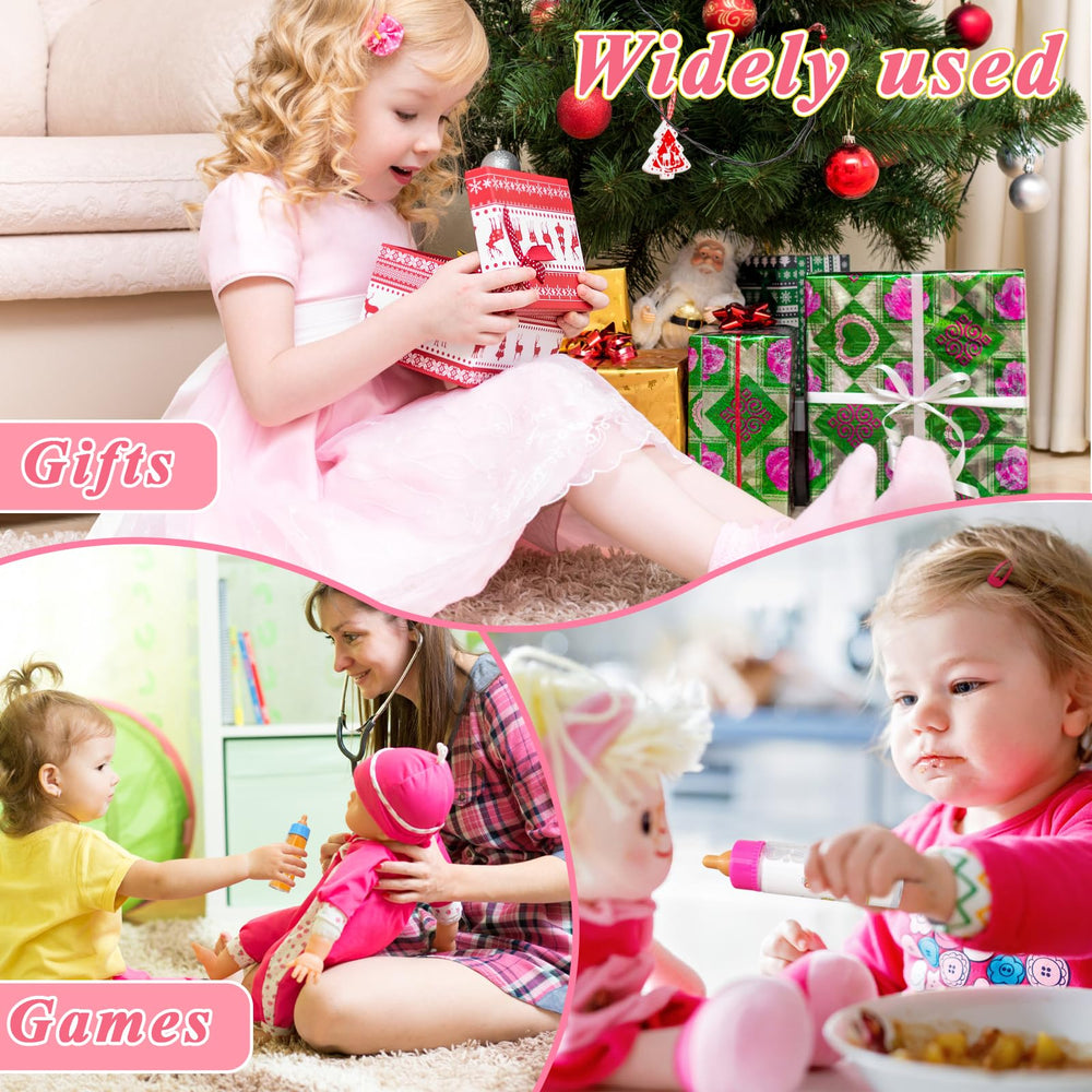 Niurewan doll feeding set colorful design sparks creativity
