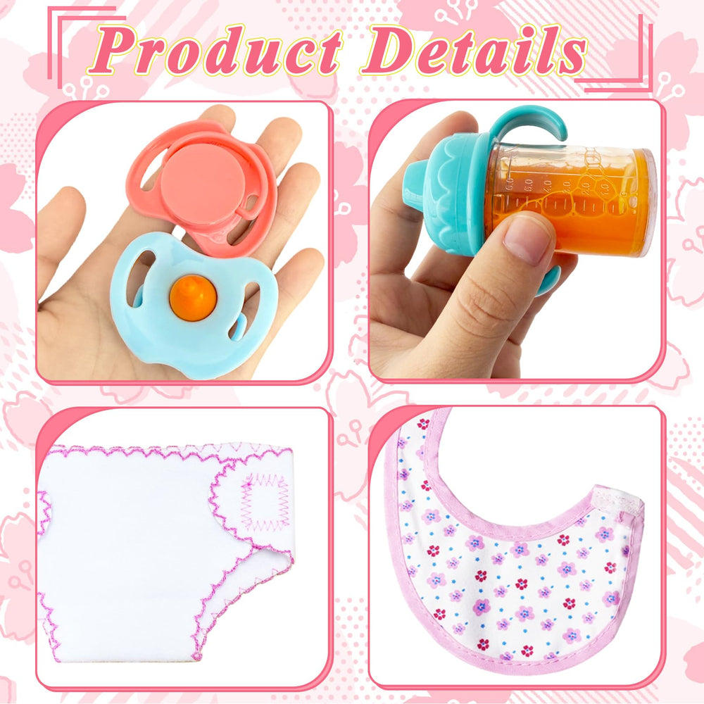 Niurewan pacifiers for dolls add realistic feeding play