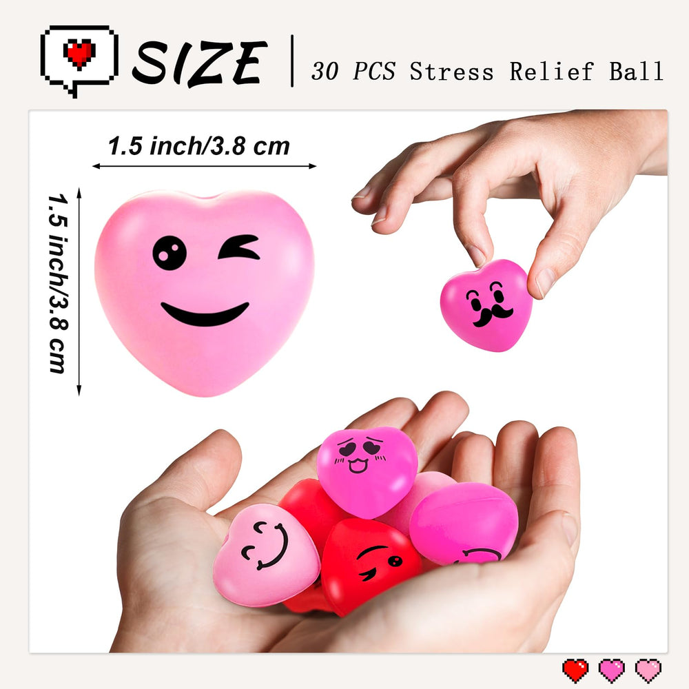 Niurewan heart stress ball variety styles for playful fidget and classroom fun