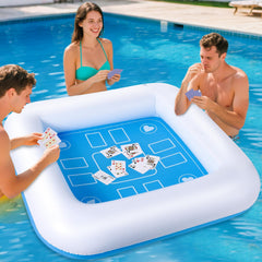Niuyhe inflatable pool table folded compact for storage