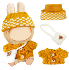 NiXiSHEEN 17cm doll yellow sweater for cozy ease in dressing and display.