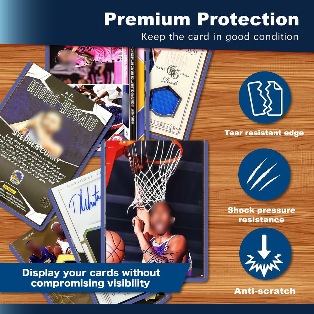 NIXITLO 600 top loaders demonstrate perfect 3x4 card fit for standard cards.
