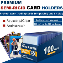 NIXITLO standard-size sleeves show 3x4 and 2.55x3.54 inch cards.