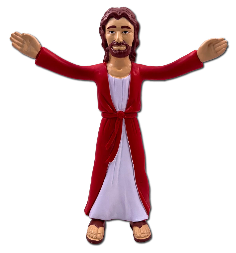 NJ Croce Jesus Nazareth bendable figure in a mid pose, ideal for display and storytelling.