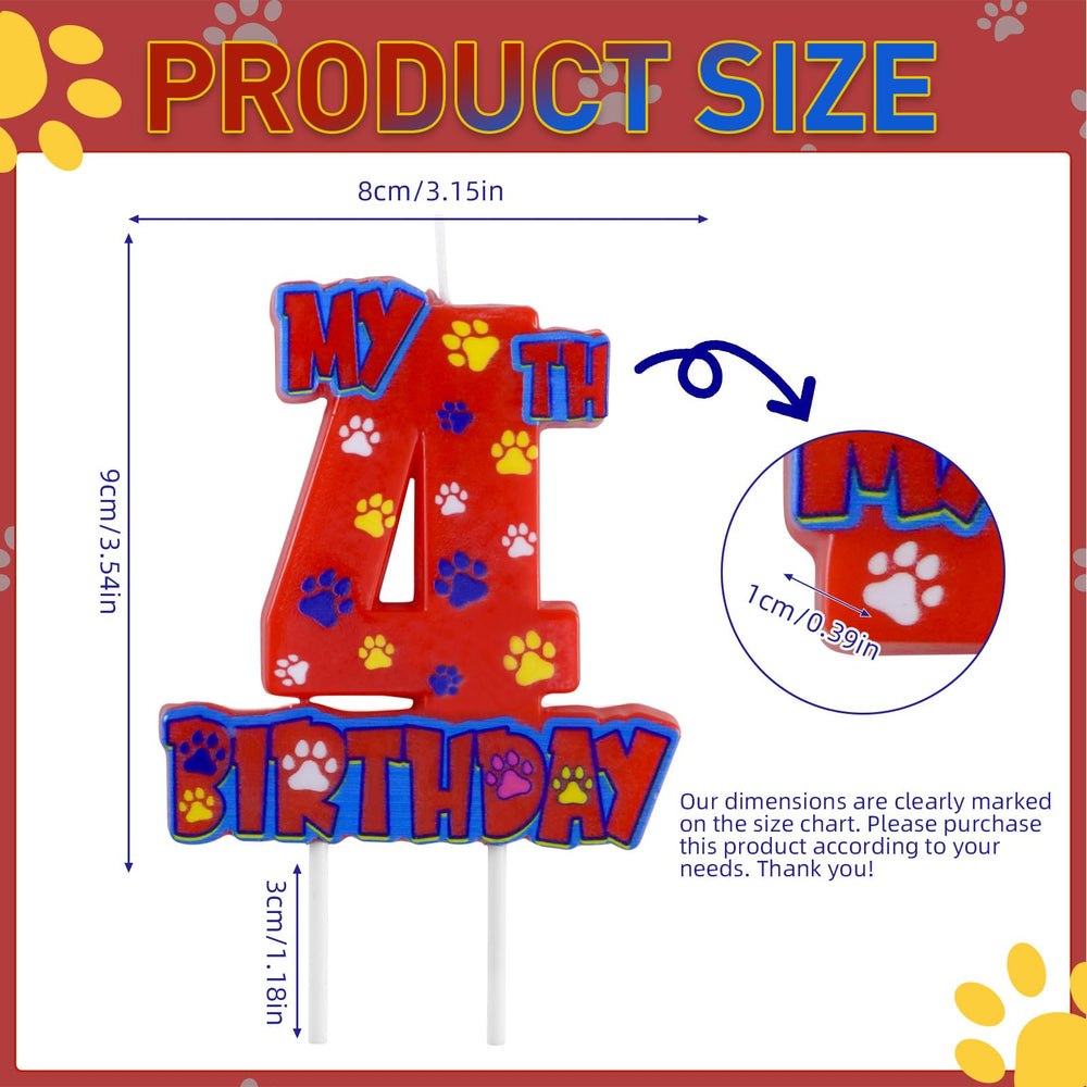 NKM red paw 4th 4th cake topper brightens birthday desserts for kids