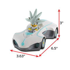 NKOK grippy rubber tires provide solid traction for indoor play.