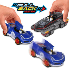 NKOK All-Stars racing pair, two vehicles ready for quick races.