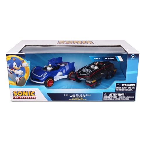 NKOK Sonic Shadow pull-back action car, battery-free racing fun for playtime.