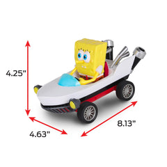 NKOK SpongeBob Boatmobile in motion shows fast, engaging play action