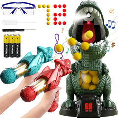 NMM movable dinosaur target for engaging kid-friendly shooting games