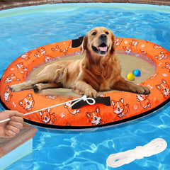 NNG dog pool float 55x35 inch with rope for safe water play