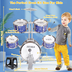 Noaideoi Kids Drum Set: sturdy throne for stable seated play