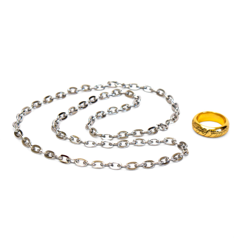 The Noble Collection The One Ring in velvet pouch for safe gifting.
