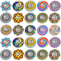Nobleboy 30 pcs fidget spinners pack with colorful patterns for classroom rewards.