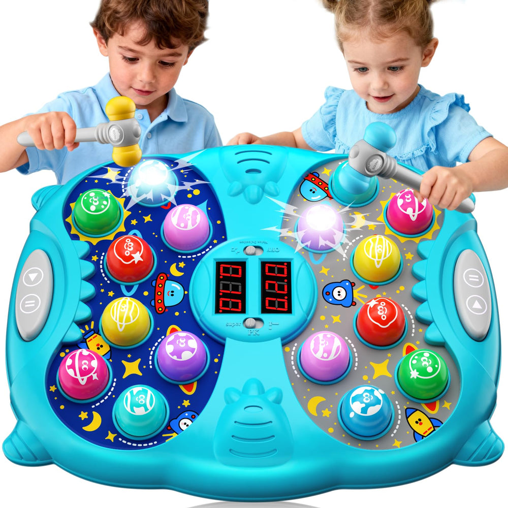 Noltola Whack Mole blue hammers for safe, engaging pounding play