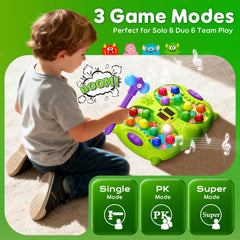 Noltola Whack Mole Game lights and sounds captivate young players during play.