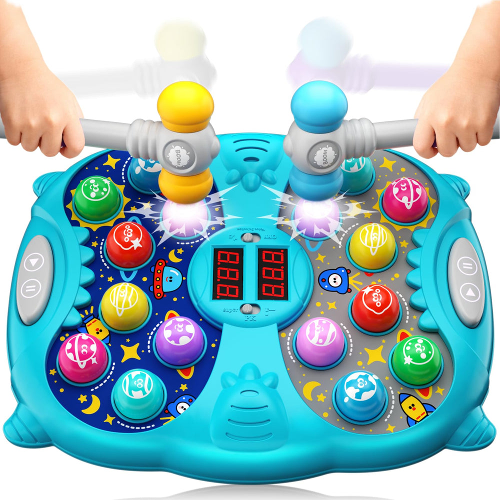 Noltola Whack Mole suction cups keep play sturdy on surfaces