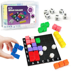 NONSOMPLE Brain Square 6x6 grid for solo play, enhancing focus and problem solving.