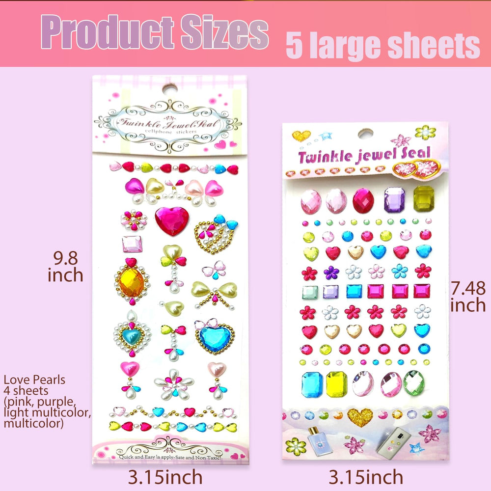 NOOEPC Gem Stickers perfect for crafting decor and scrapbooking accents.