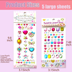 NOOEPC Gem Stickers perfect for crafting decor and scrapbooking accents.