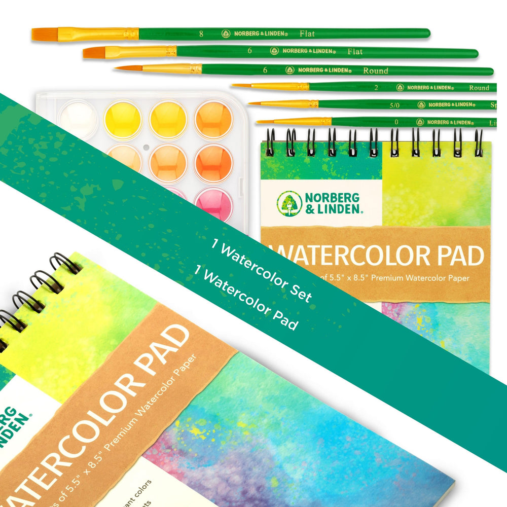 Norberg & Linden 36-color palette with vibrant pigments for rich washes