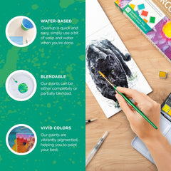 Norberg & Linden LG brush set with water brushes and wooden handle for versatile washes