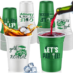 Norme 48-pcs golf ball pattern cups for an authentic golf party vibe and easy serving