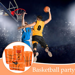 Norme basketball cups style-c on a party table setting