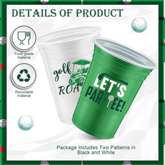 Norme green and white decorative elements cups enhance table decor and party atmosphere