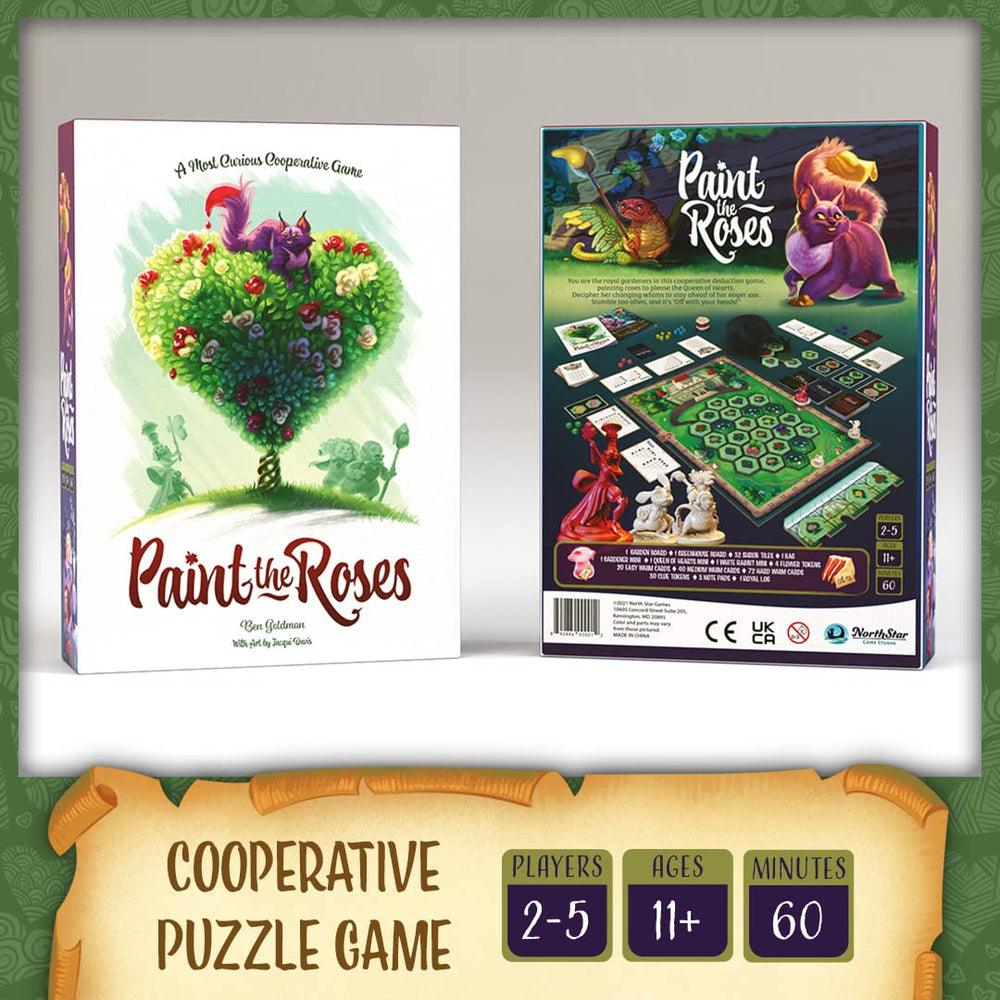 North Star Games Paint the Roses players at table image highlights cooperative play.