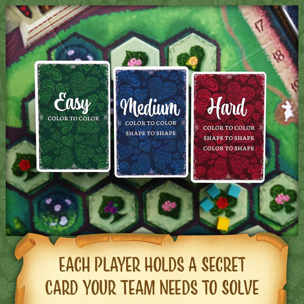 North Star Games Paint the Roses tiles and cards emphasize strategic placement.