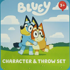 Care-friendly Bluey blanket and plush fabric, easy machine washing.