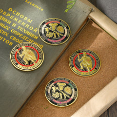Nosiny Armor of God coin diameter size shown for easy handling.