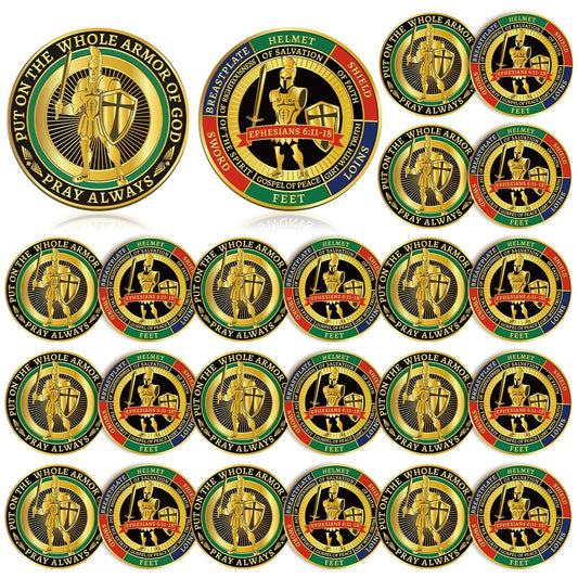 Nosiny Armor of God coins with double-face design for collectors and devotion.