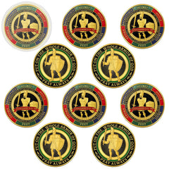 Nosiny armour of God coin 10pcs pack, compact 4 cm size for everyday faith reminders.
