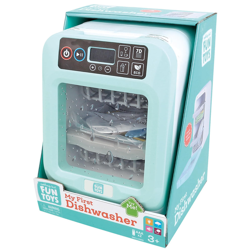 Nothing But Fun Toys My First Dishwasher Playset front view for imaginative kitchen play