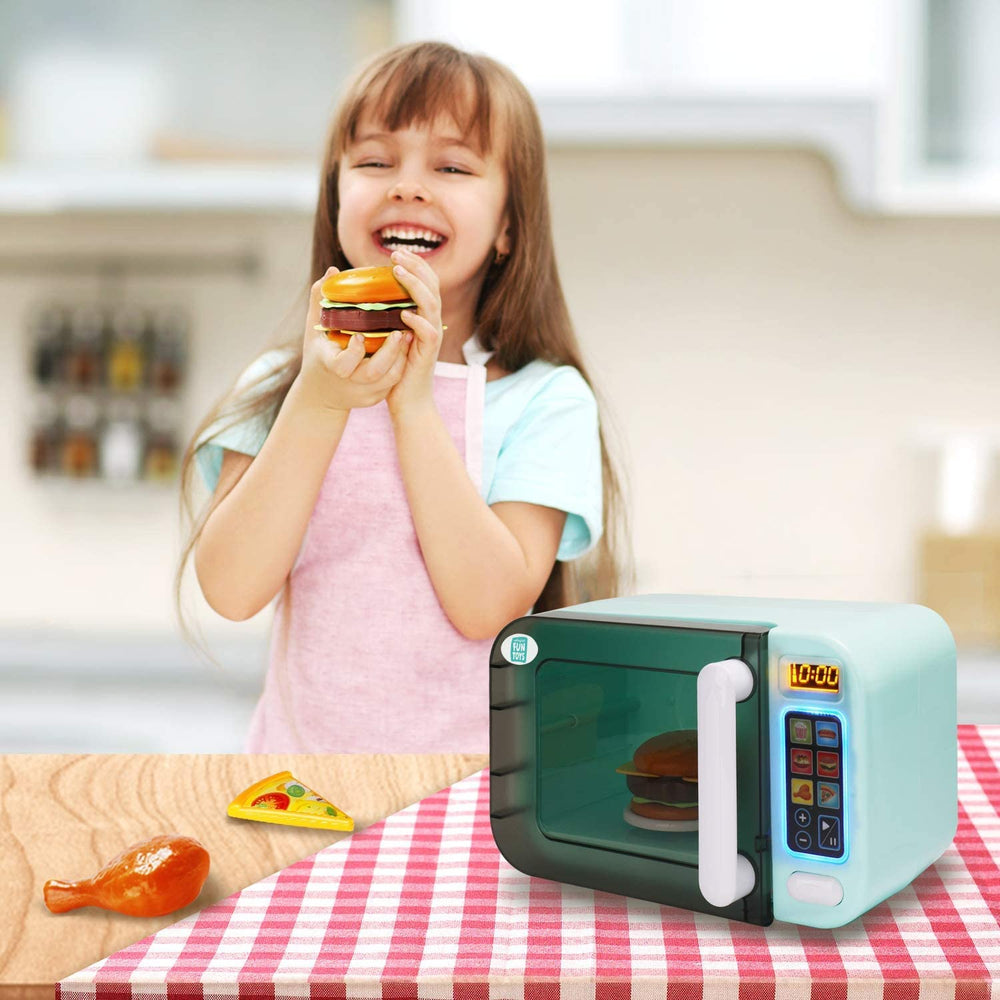 Nothing But Fun Toys My First Microwave pizza accessory supports creative snack pretend play.