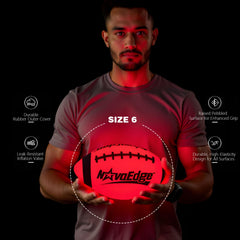 Bright red glow enhances safety during outdoor night games and camping