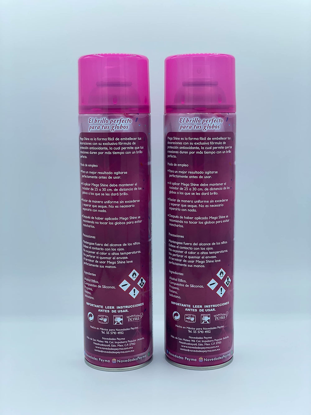 Novedades Peyma Mega Shine 2 Pack demonstrates easy application for shine