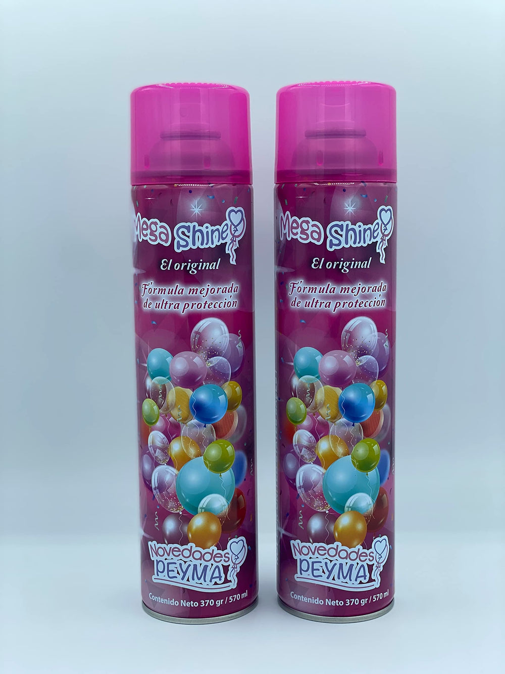 Novedades Peyma Mega Shine 2 Pack bottle close up for gloss