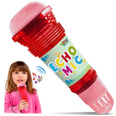 Novelty Place Echo Mic for Kids, front view, encourages joyful singing.