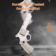 NOVOCA cosplay ready revolver with tactical details for costumes